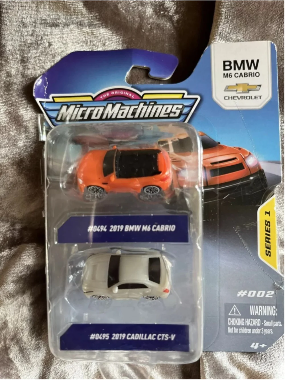 Micro Machines Series 1 #002 - RARE 2 Pack - BMW M6 Cabrio/Cadillac BRAND NEW